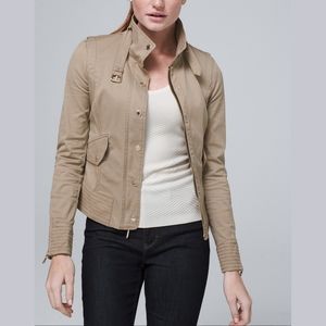 White House Black Market Crop Military Jacket